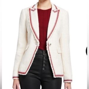 Veronica Beard Cutaway Tweed Blazer - size 0